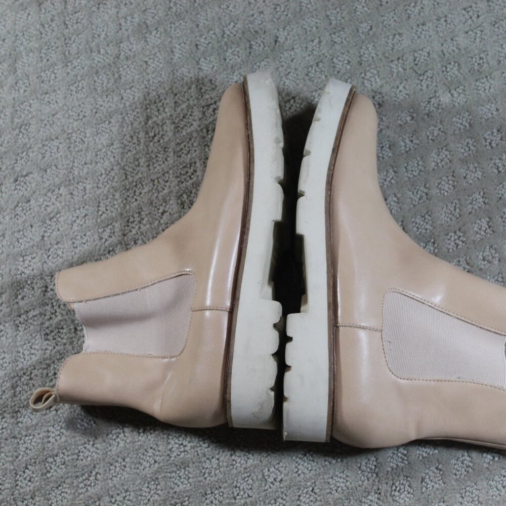 Oasis Society Women's Sz 9 Beige Chunky Sole Boots - Picture 4 of 6